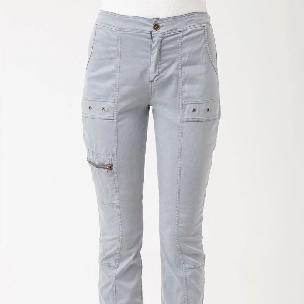 XCVI Cargo Blue Gray Women’s Cargo Pocket Legging NWT Medium